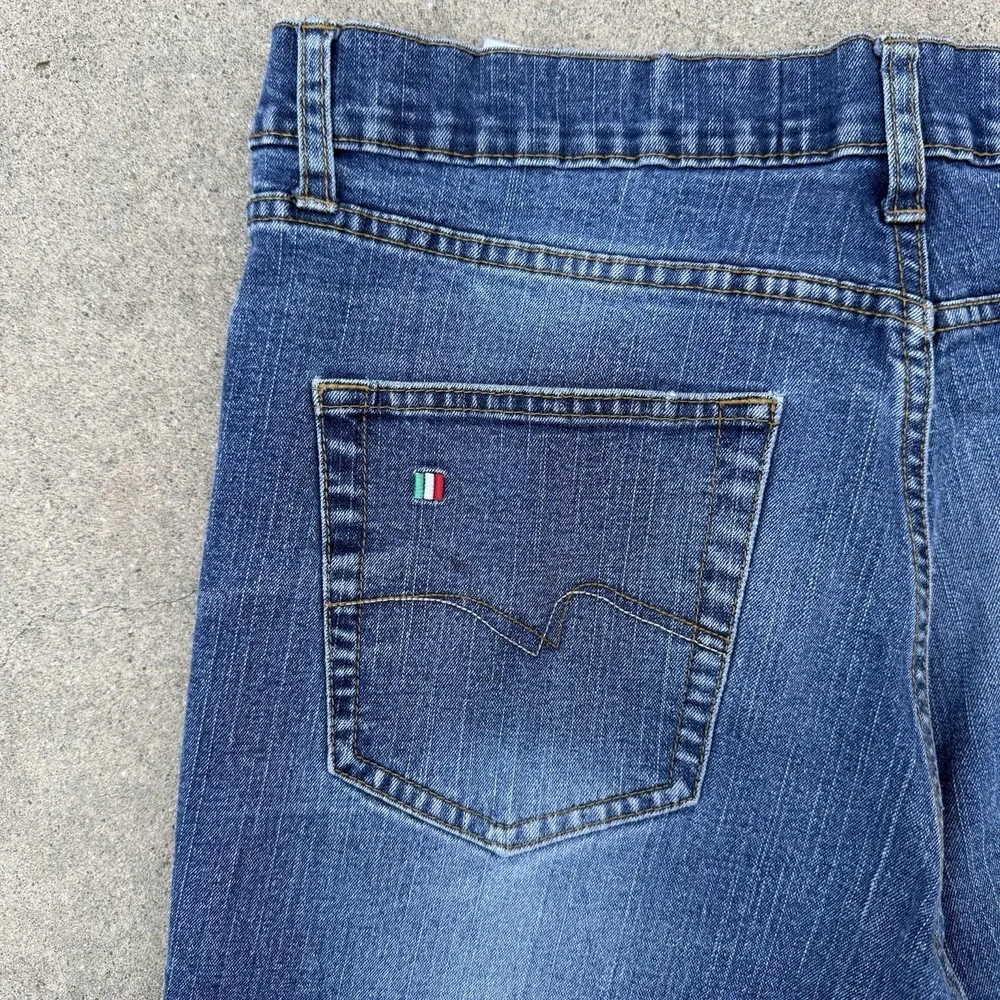 Y2K Unicorno Uomo‎ Italia Jeans Mens 34x30 Blue Denim Straight Leg Made in Italy